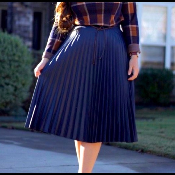 Ralph Lauren Women’s Georgette Pleated Skirt -Sz 4 - Picture 2 of 5